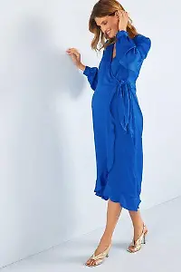 Next Umstandskleid Wickelkleid aus Satin