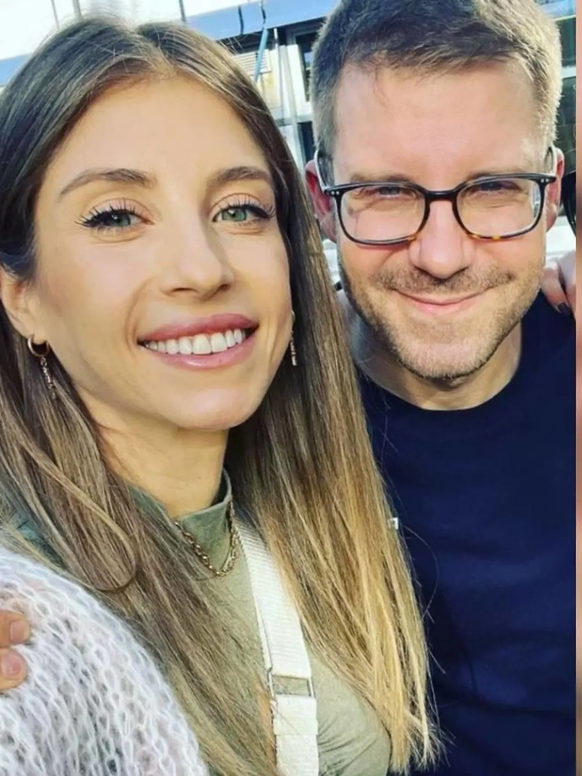 Cathy Hummels mit ihrem älteren Bruder Sebastian Fischer.