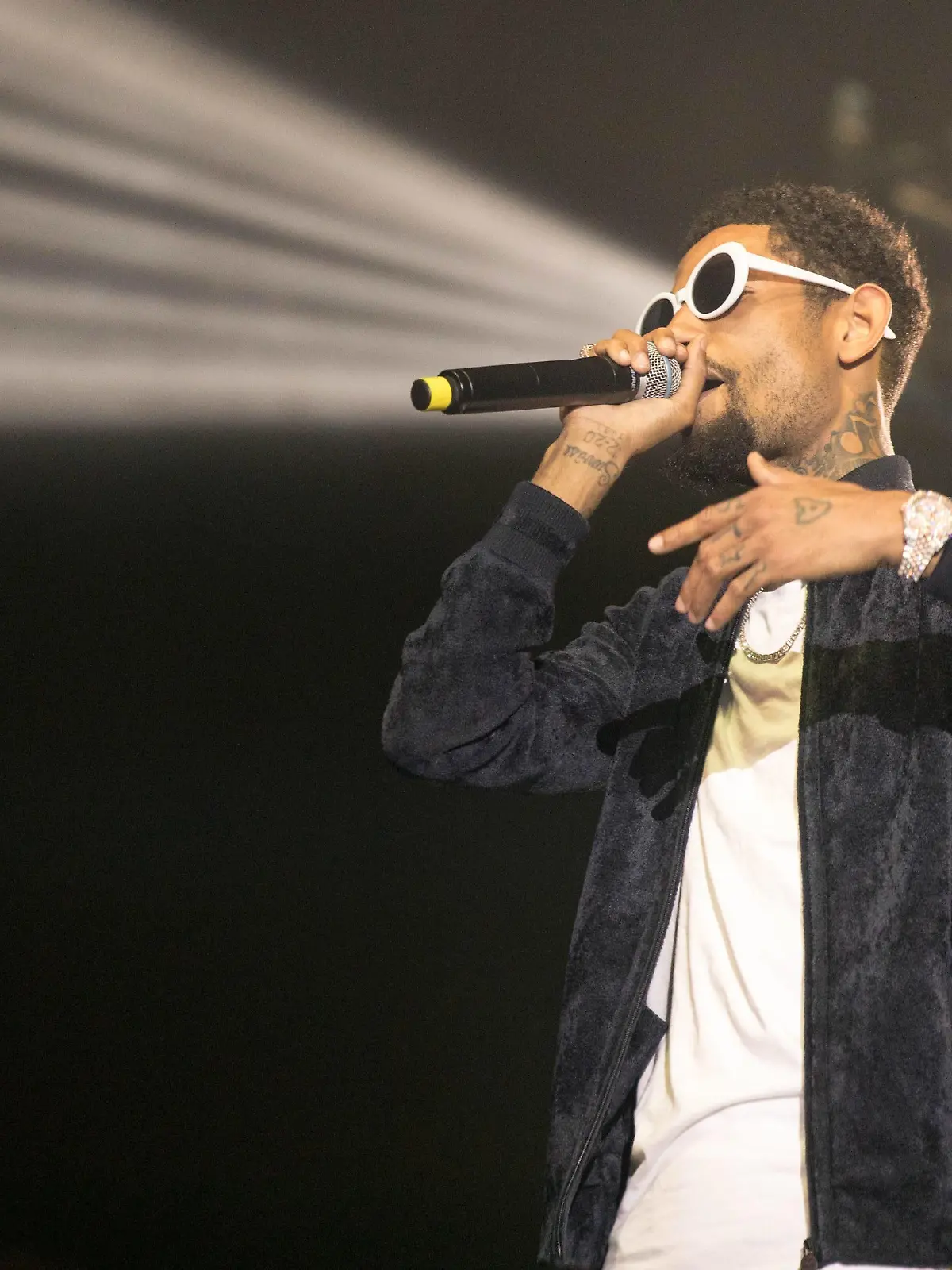 September 29, 2017 - Chicago, Illinois, U.S - Rapper PNB ROCK (RAKIM ALLEN) during the Freshmen Concert at UIC Pavilion in Chicago, Illinois Chicago U.S.  - ZUMAs135 20170929_zap_s135_039 Copyright: xDanielxDeSloverx