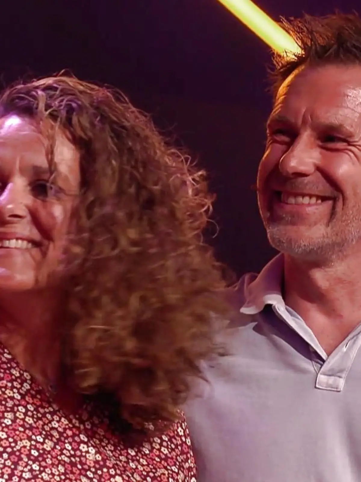 Ulla Kock am Brinks erstes Gewinnerpaar bei "Die 100.00 Mark Show"
