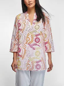 Tunika mit 3/4-Arm und buntem Muster von Peter Hahn