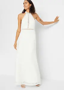 Hochzeitskleid aus Spitze und mit Neckholder-Kragen von Bonprix