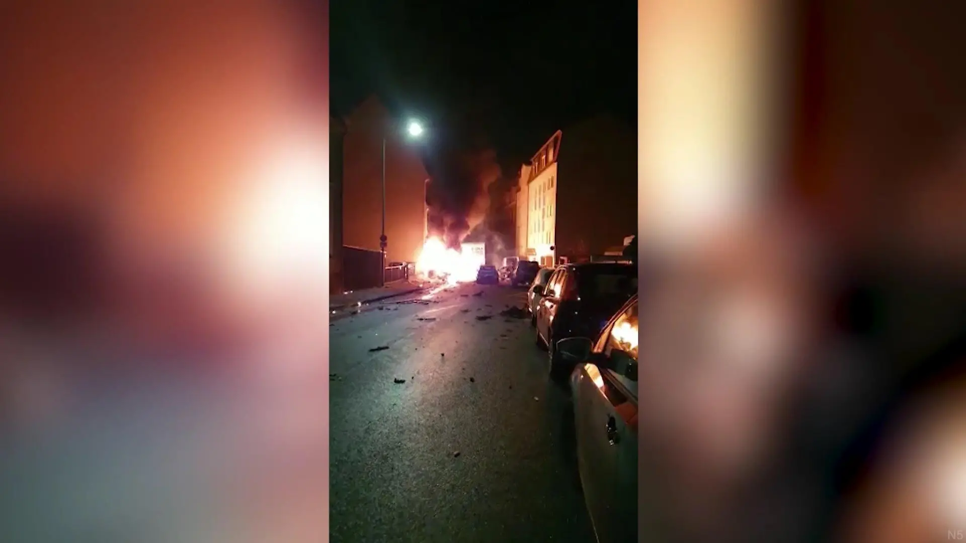 Flammen in Fürth