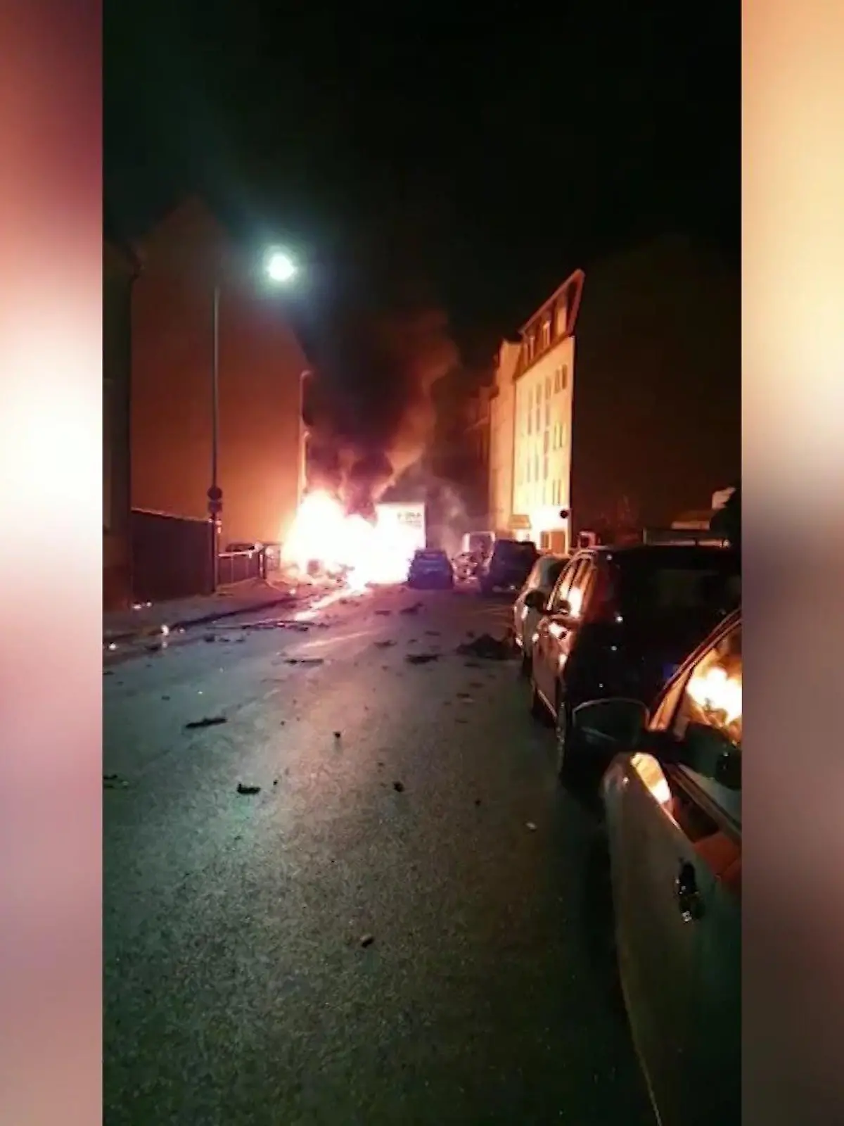 Flammen in Fürth