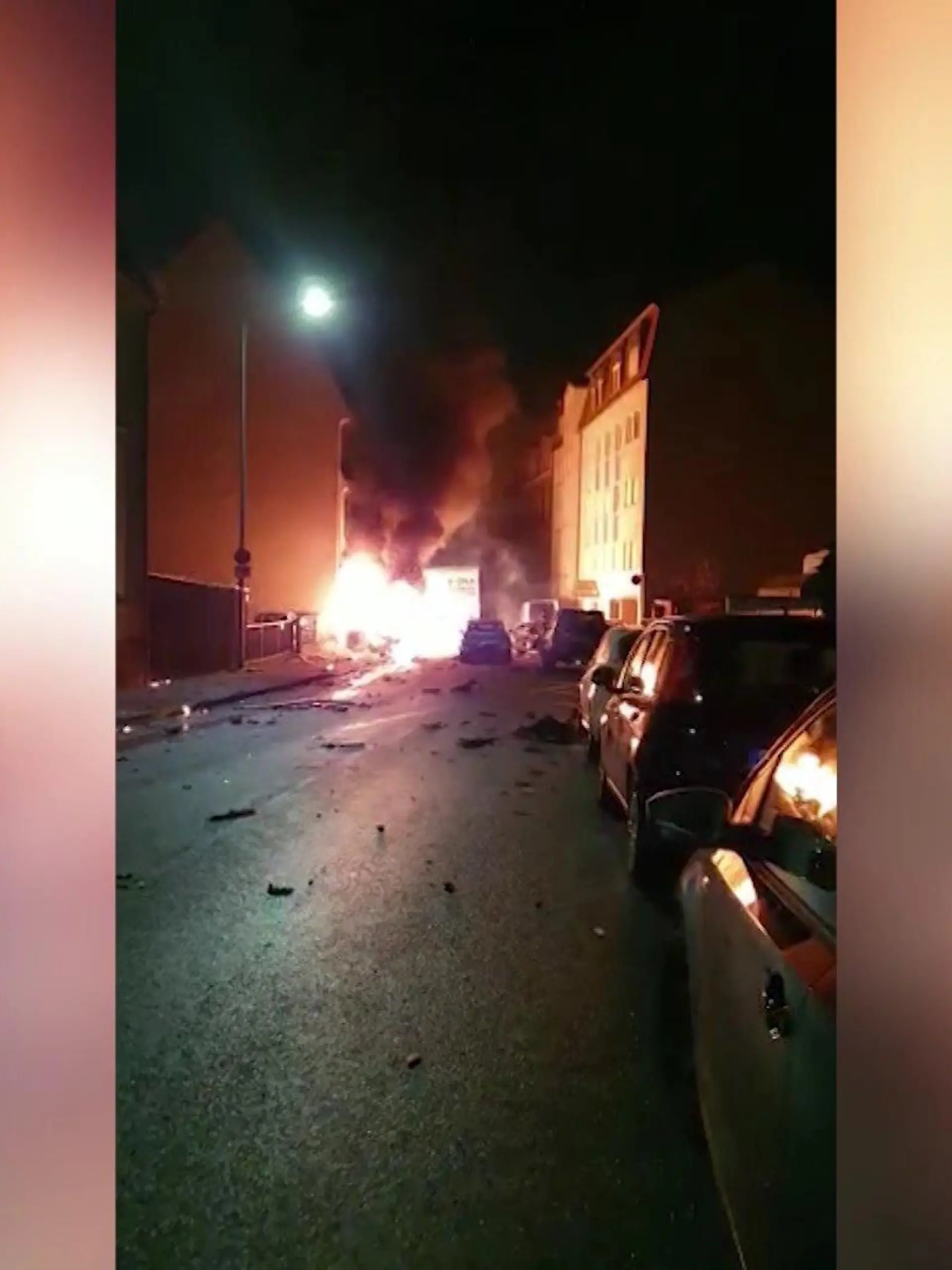 Flammen in Fürth