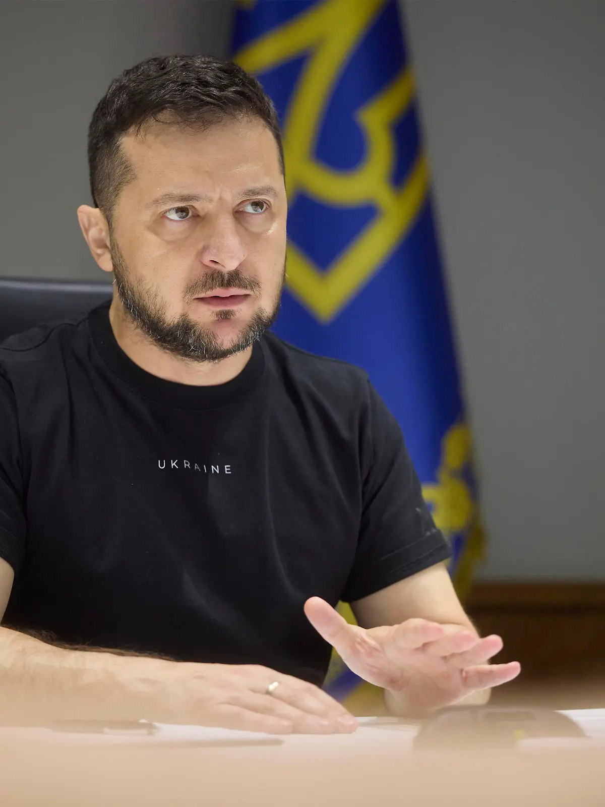 News Themen der Woche KW35 August 30, 2022, Kyiv, Ukraine: Ukrainian President Volodymyr Zelenskyy, addresses the Slovenia Bled Strategic Forum via video link from the Mariinskyi Palace, August 29, 2022 in Kyiv, Ukraine. Kyiv Ukraine - ZUMAp138 20220830_zaa_p138_002 Copyright: xSarsenovxDaniiar/UkrainexPresidex