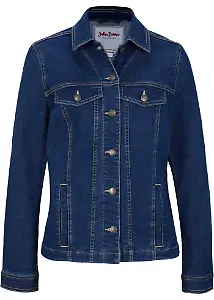 Dunkelblaue Jeansjacke von Bonprix