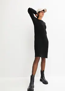Oversize-Ripp-Strickkleid von Bonprix