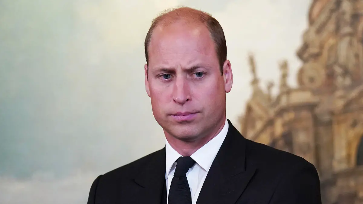 Britain's Prince William and Camilla, the Queen Consort, during the Accession Council ceremony at St James's Palace, London, Saturday, Sept. 10, 2022, where King Charles III is formally proclaimed monarch. (Kirsty O'Connor/Pool Photo via AP)