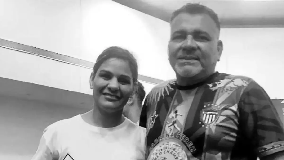Sabrina Perez und ihr Mann Diego Arrua im Rahmen der Matchroom Boxing Show in Tijuana