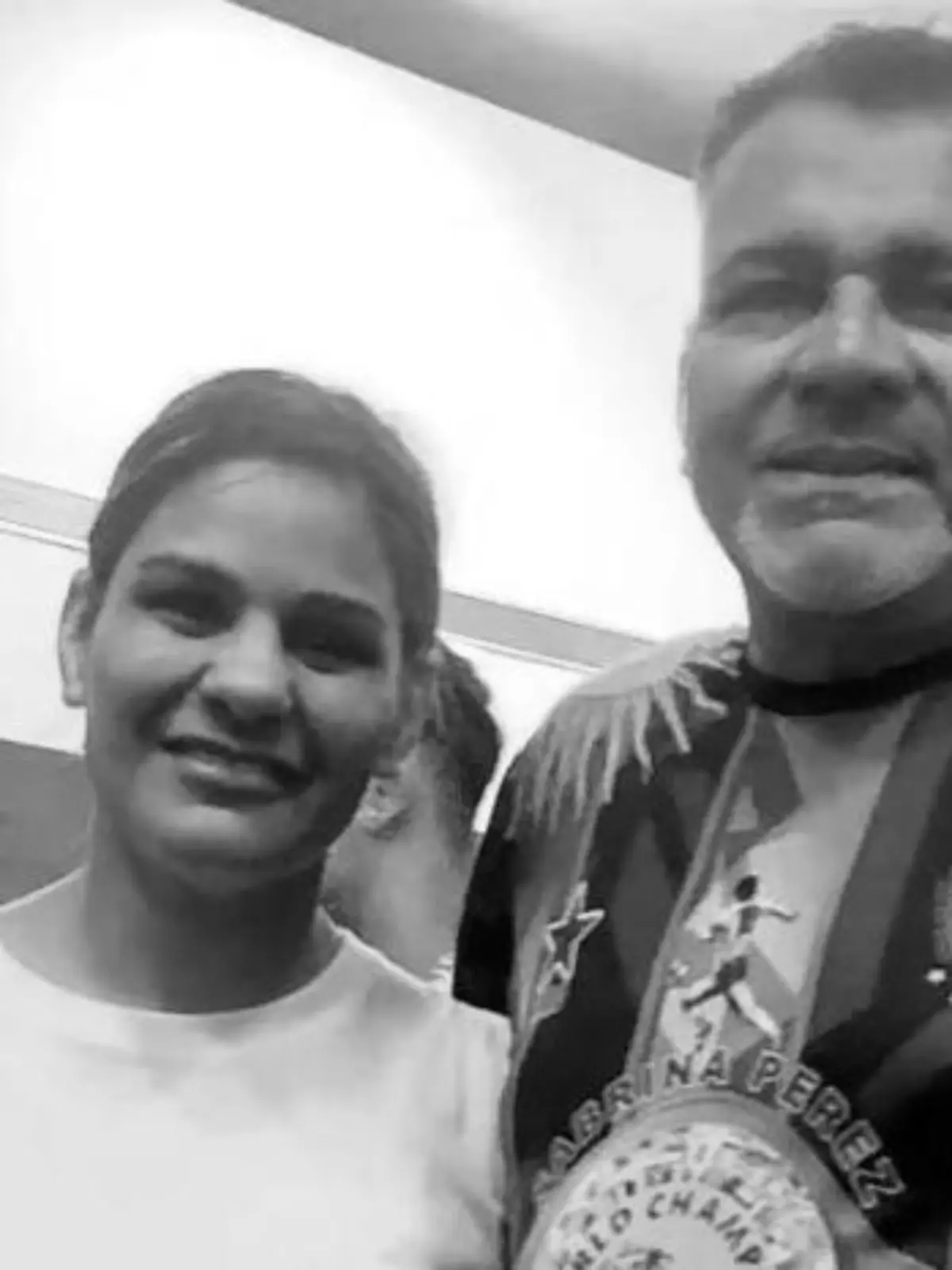 Sabrina Perez und ihr Mann Diego Arrua im Rahmen der Matchroom Boxing Show in Tijuana