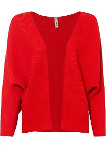 Rote Strickjacke