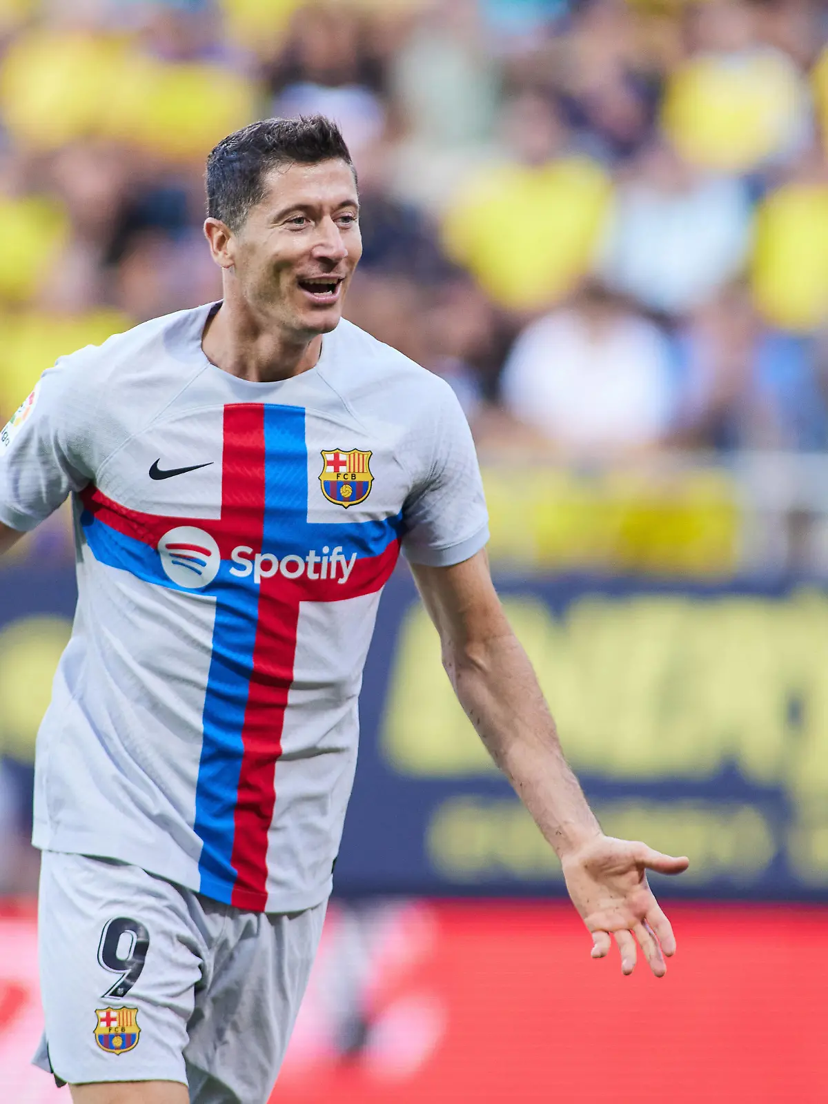  September 10, 2022, CADIZ, CADIZ, SPAIN: Robert Lewandowski of FC Barcelona, Barca celebrates a goal during the spanish league, La Liga Santander, football match played between Cadiz CF and FC Barcelona at Nuevo Mirandilla stadium September 10, 2022, in Cadiz, Spain. CADIZ SPAIN - ZUMAa181 20220910_zaa_a181_127 Copyright: xJoaquinxCorcherox
