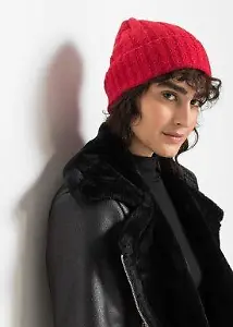 Schlichte, rote Mütze von Bonprix