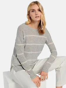 Rundhals-Pullover aus 100% Premium-Kaschmir von Include