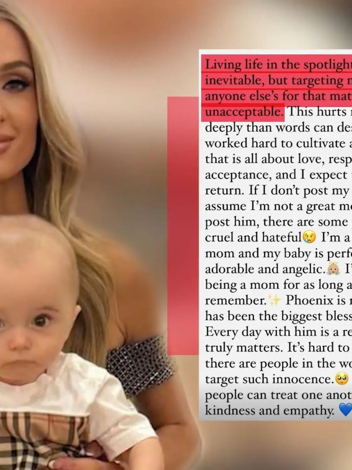 Bild zu: "Paris Hilton nimmt ihr Baby in Schutz"