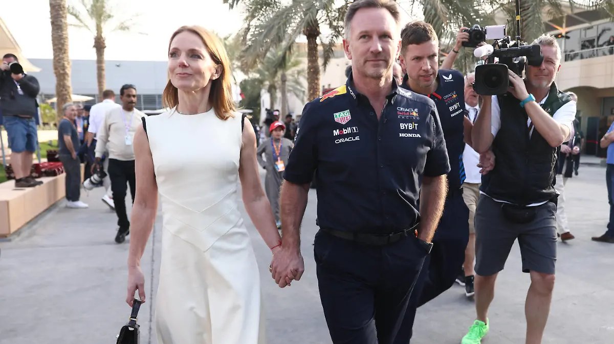 Geri Halliwell And Christian Horner At F1 Bahrain Grand Prix 2024 Geri Halliwell and Christian Horner ahead of the Formula 1 Bahrain Grand Prix at Sakhir Circuit in Sakhir, Bahrain on March 2, 2023. Sakhir Bahrain PUBLICATIONxNOTxINxFRA Copyright: xJakubxPorzyckix originalFilename:porzycki-gerihall240302_np16v.jpg