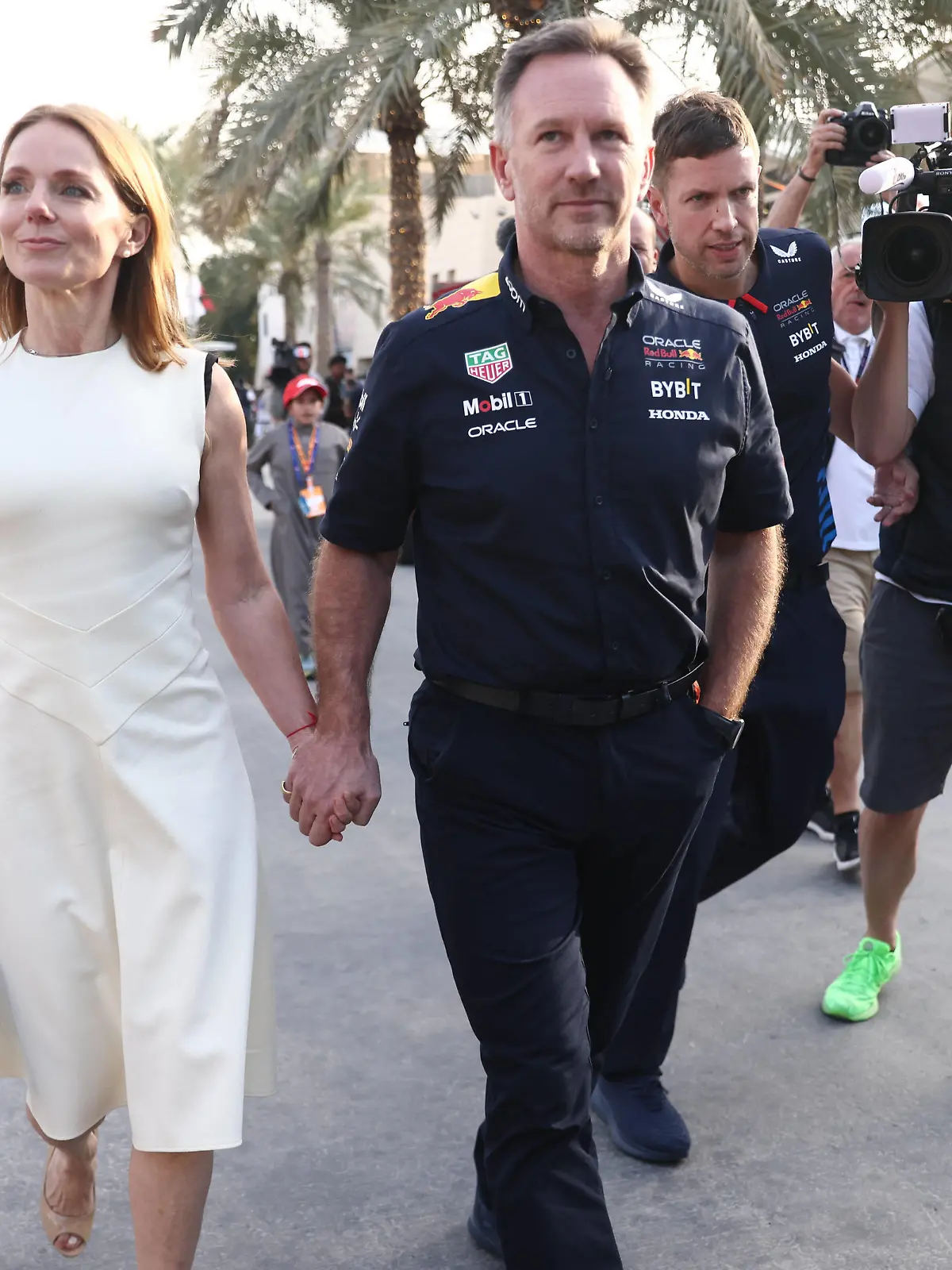 Geri Halliwell And Christian Horner At F1 Bahrain Grand Prix 2024 Geri Halliwell and Christian Horner ahead of the Formula 1 Bahrain Grand Prix at Sakhir Circuit in Sakhir, Bahrain on March 2, 2023. Sakhir Bahrain PUBLICATIONxNOTxINxFRA Copyright: xJakubxPorzyckix originalFilename:porzycki-gerihall240302_np16v.jpg