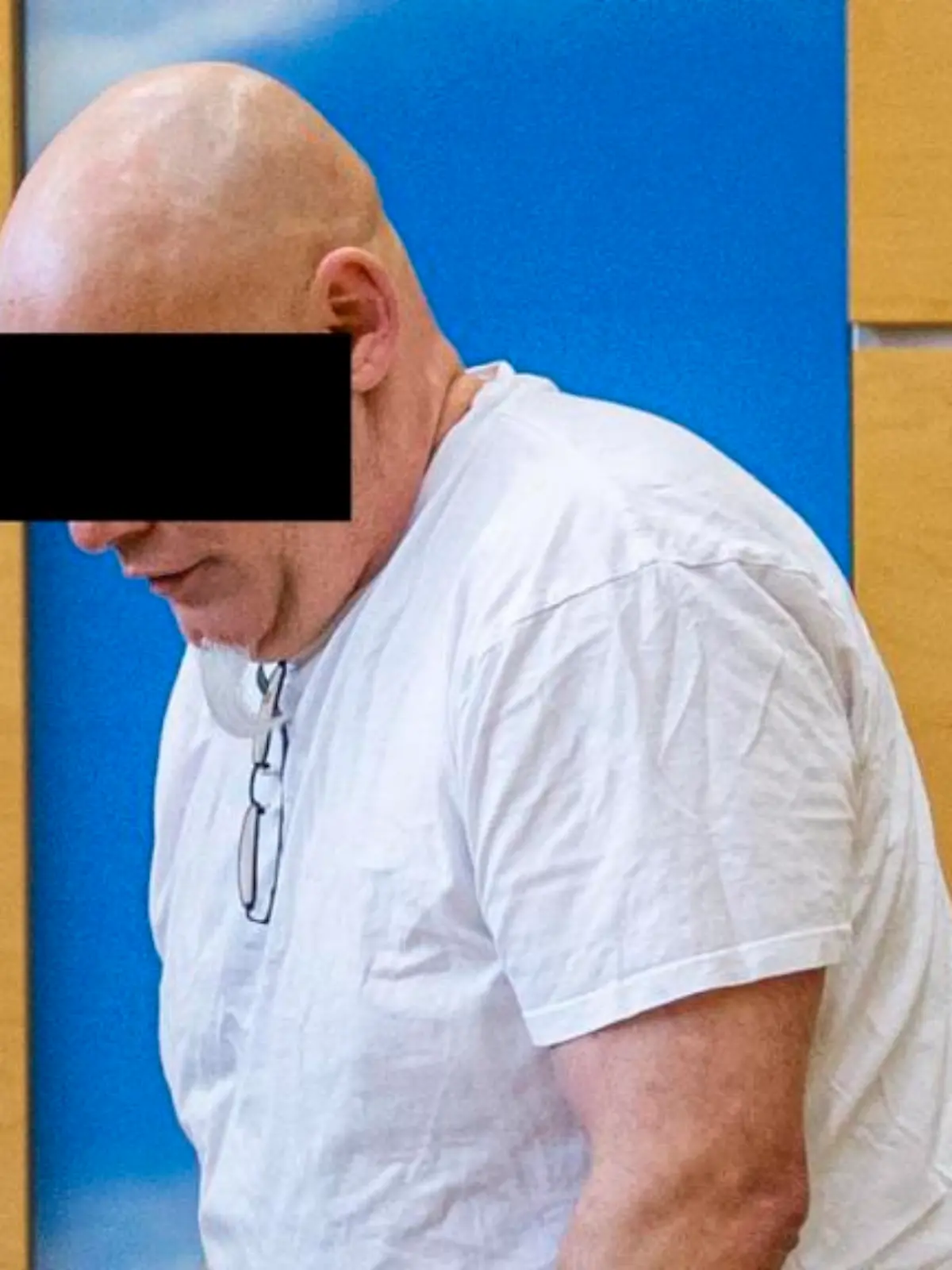 Der angeklagte Sex-Täter Michael W. im Gerichtssaal.