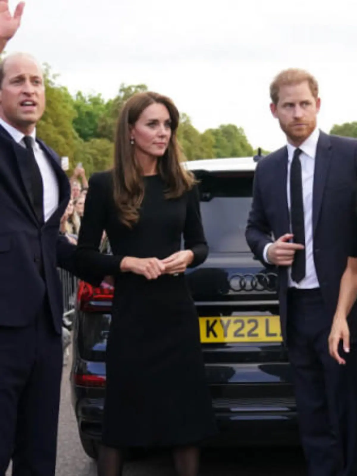 William, Harry, Catherine und Meghan beim gemeinsamem Auftritt nach dem Tod der Queen