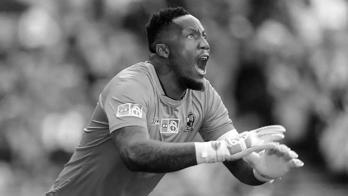 Football - MTN8 2019 - Cape Town City v Polokwane City - Newlands Stadium . George Chigova of Polokwane City during the 2019 MTN8 game between Cape Town City and Polokwane City at Newlands Stadium in Cape Town on 17 August 2019 © Ryan Wilkisky/BackpagePix URN:44707480