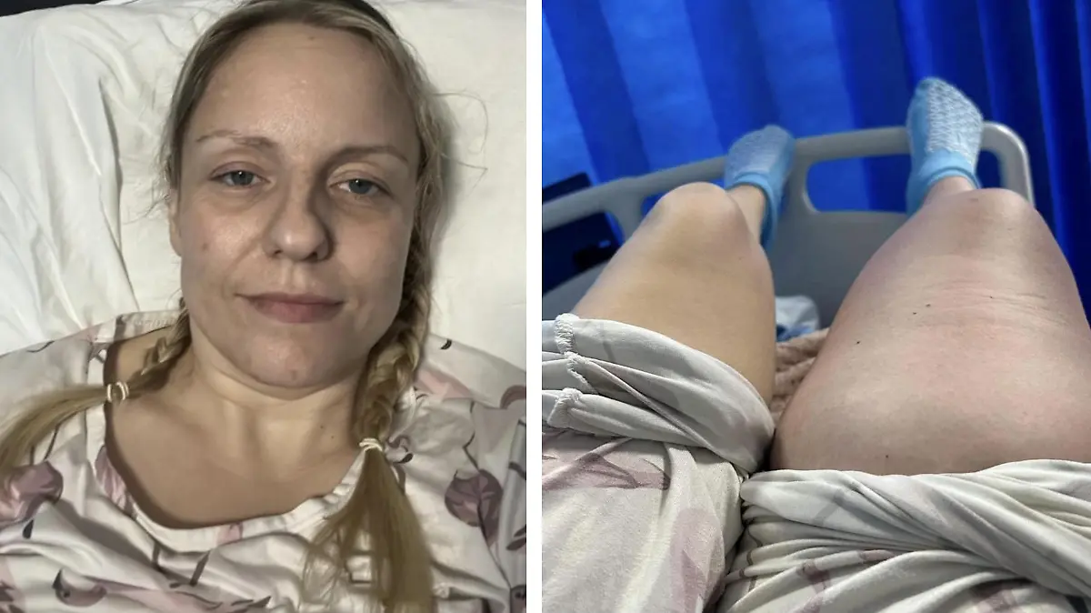Becky Fanthorpe  im Krankenhaus