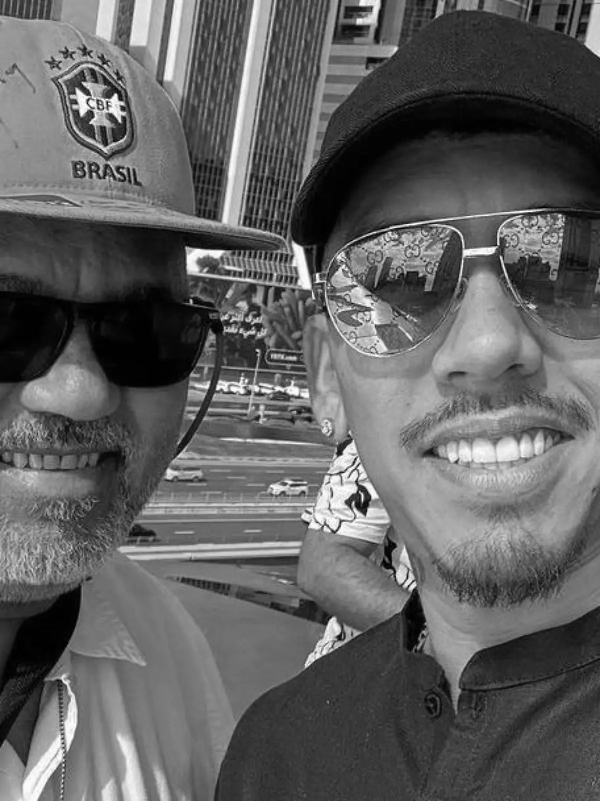 Roberto Firmino mit seinem Papa José Roberto Cordeiro de Oliveira.