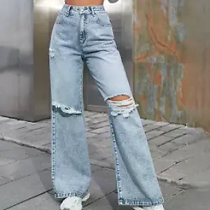 Cottnline Jeans mit geradem Beinschnitt von Shein
