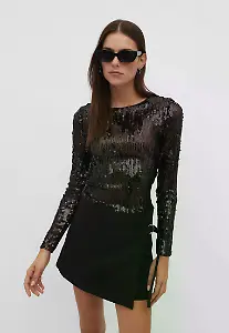 Shirt mit Pailetten von Stradivarius