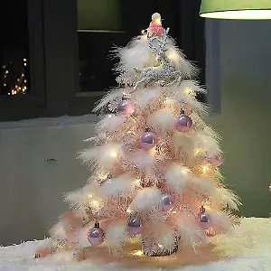 Mini-Tisch-Feder-Weihnachtsbaum von Kaufland