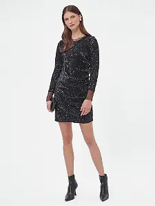 Boss Schwarzer Kleid "Edegra"