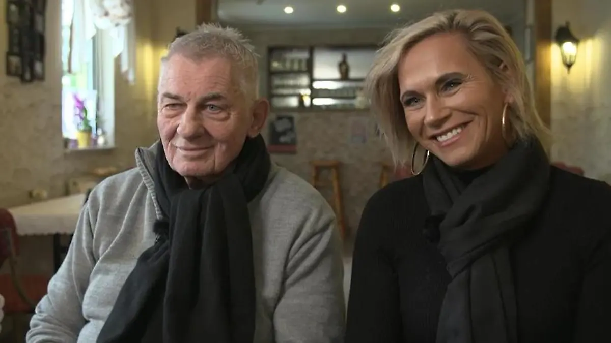Schauspieler Heinz Hoenig und seine Frau Annika