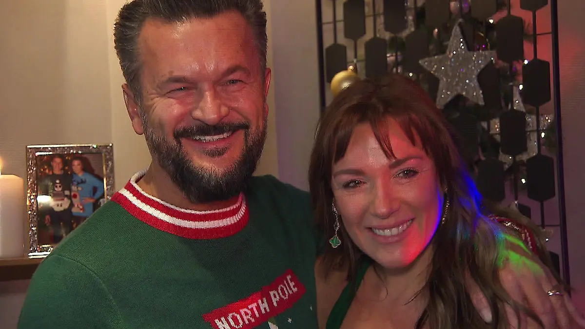 Freuen sich auf ihr erste gemeinsames Weihnachten: Simone Ballack und Heiko Grote