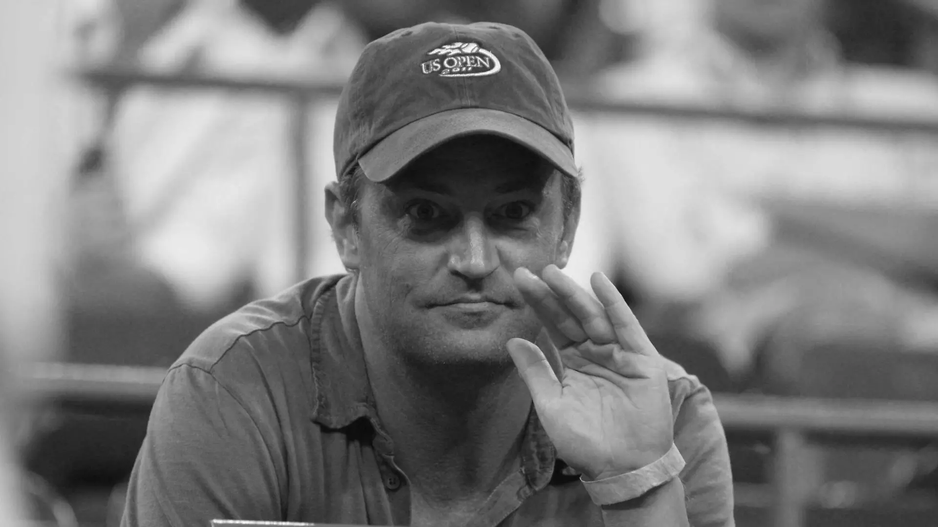 Sept. 11, 2011 - New York, New York, U.S. - MATTHEW PERRY .at Women s singles semifinals US Open tennis.Serena Williams vs Caroline Wozniacki.in Queens 9-10-2011. 2011. PUBLICATIONxINxGERxSUIxAUTxONLY - ZUMAba9_