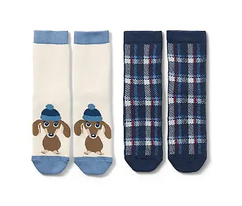 Zwei Paar Kleinkinder-Antirutsch-Socken