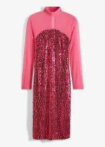 Bonprix Kleid mit Pailletten und Mesh