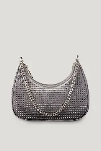 Satin-Schultertasche