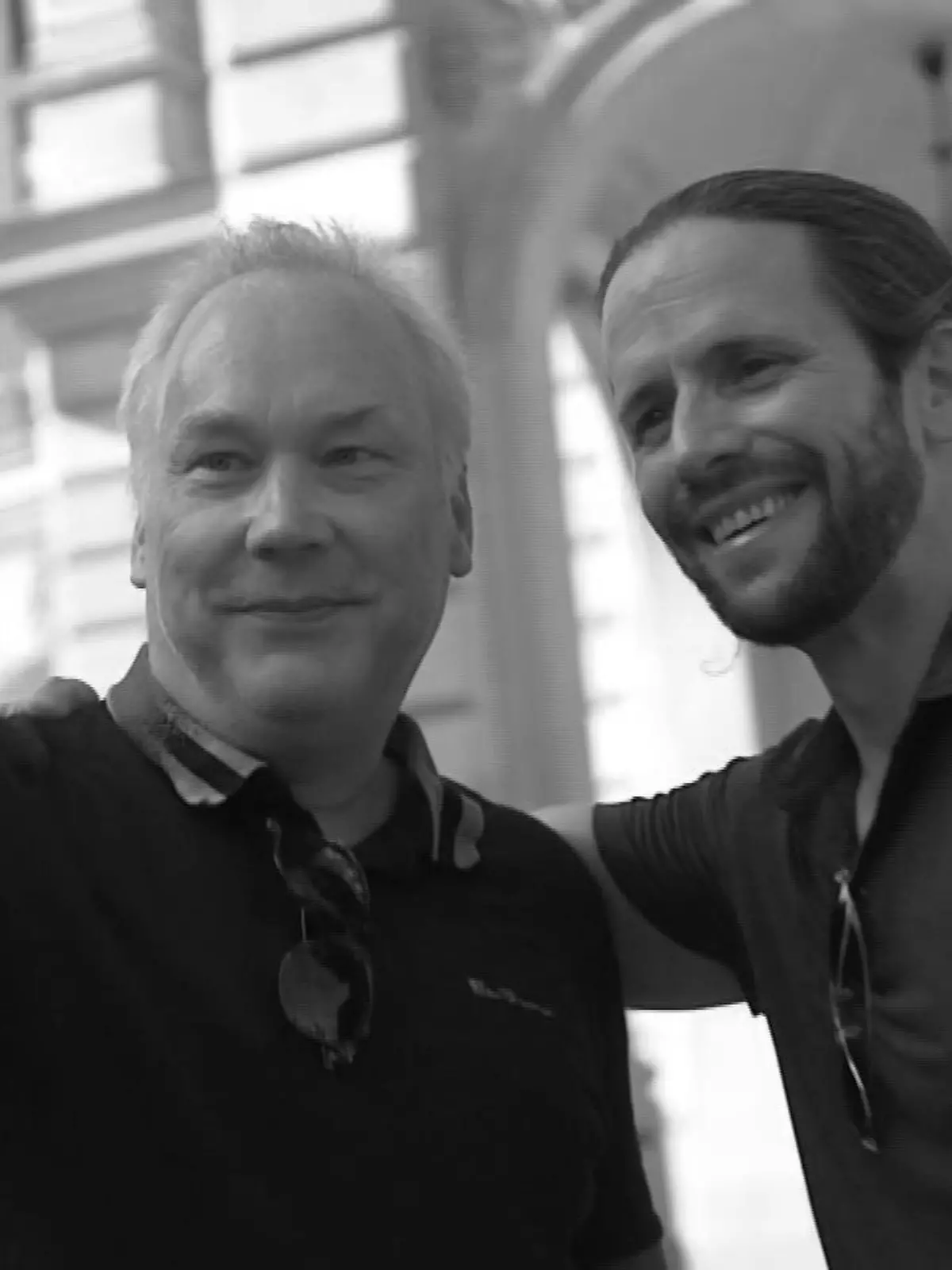 RTL-Reporter Jens Prewo und Christian Oliver bei ihrem letzten Interview im Sommer 2023.
