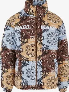 Karl Kani gemusterte Puffer-Jacke