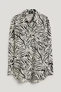 C&A Basic-Leinenbluse - gemustert