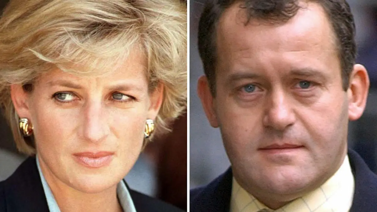 (FILES) Undated file pictures of Diana, Princess of Wales, (L), who wrote a letter to her former butler Paul Burrell (R) 10 months before she died claiming there was a plot to tamper with the brakes of her car, it was reported Monday October 20, 2003, in the Daily Mirror newspaper. The princess said her life was at its 'most dangerous' phase and that someone, whose name the Daily Mirror newspaper blacked out for legal reasons, was planning 'an accident'. Fotos: John Stillwell/Matthew Fearn dpa (Zu dpa 0150)