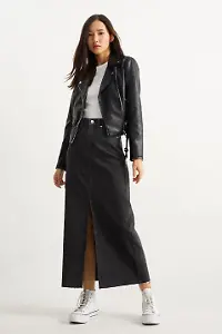 Jeansrock in Schwarz