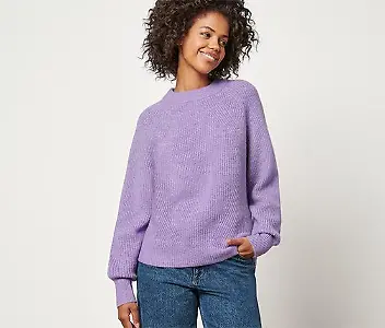 Strickpullover in Flieder