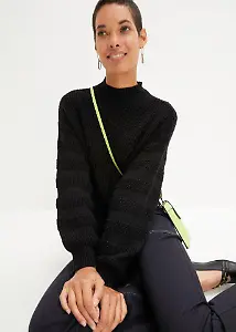 Strickpullover mit weiten Ärmeln