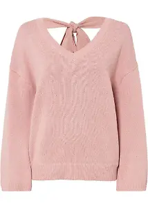 Strickpullover mit Schleifen-Detail