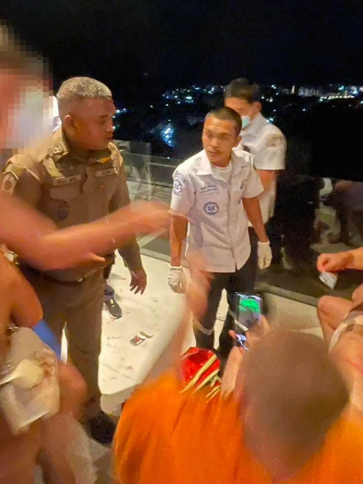 A sex party with Thai ladyboys and British tourists turned into 'World War Three' when the lads refused to pay, police said today.

The holidaymakers allegedly called the FIVE transgender escorts to their villa for a mass romp along with two other women on the island of Phuket, southern Thailand, in the early hours of Thursday morning, February 22.

But mid-way through there was allegedly a disagreement over prices - sparking chaotic scenes that woke up the whole street.  PACKAGE: Video, pictures, video stills, text