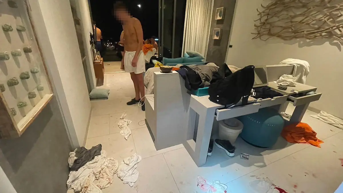 A sex party with Thai ladyboys and British tourists turned into 'World War Three' when the lads refused to pay, police said today.

The holidaymakers allegedly called the FIVE transgender escorts to their villa for a mass romp along with two other women on the island of Phuket, southern Thailand, in the early hours of Thursday morning, February 22.

But mid-way through there was allegedly a disagreement over prices - sparking chaotic scenes that woke up the whole street.  PACKAGE: Video, pictures, video stills, text