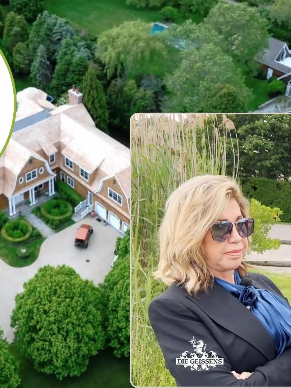In den amerikanischen Hamptons stehen Robert und Carmen Geiss vor dem Anwesen von Megastar Jennifer Lopez.