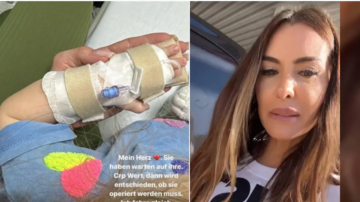 Anna-Maria Ferchichi muss nun auf das Blutergebnis warten. Danach entscheidet sich, ob ihre Tochter operiert werden muss.