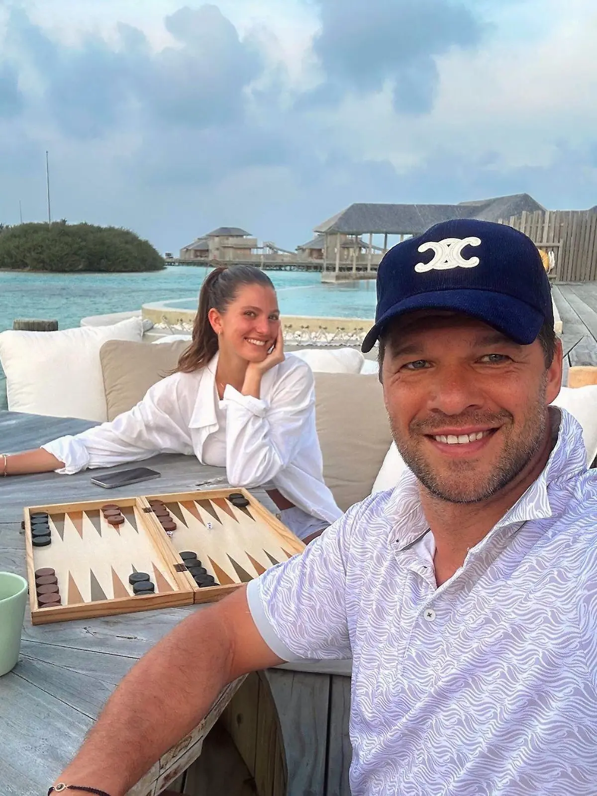 Michael Ballack und Freundin Sophia Schneiderhan sind im Urlaub.